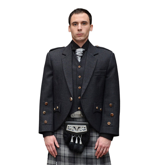 Men's Scottish Araca Kilt Jacket With Vest